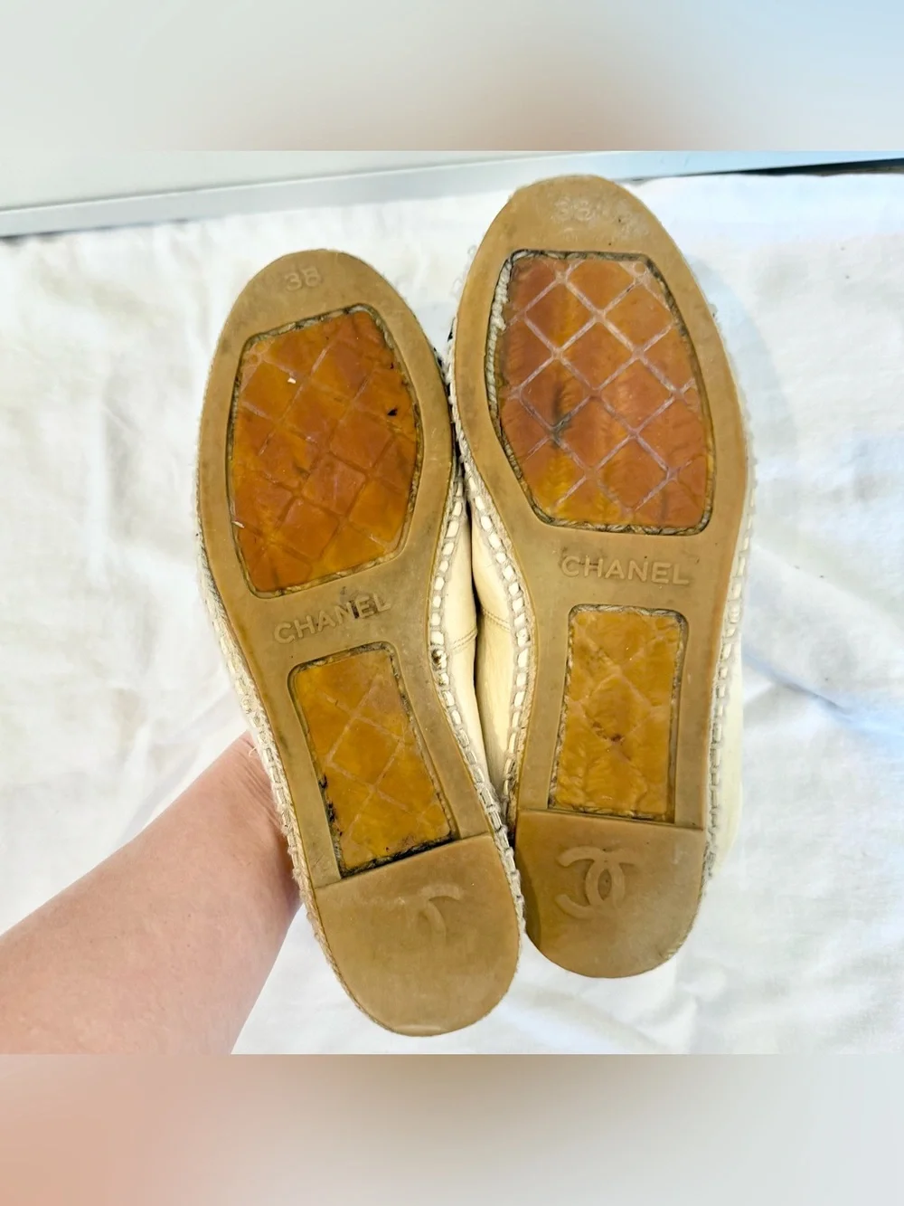 CHANEL authentic espadrille